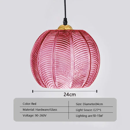 Pendant Light - Nordic Glass Green Leaf Pattern Fixture SW-36210789 - SWEET-LIGHTS