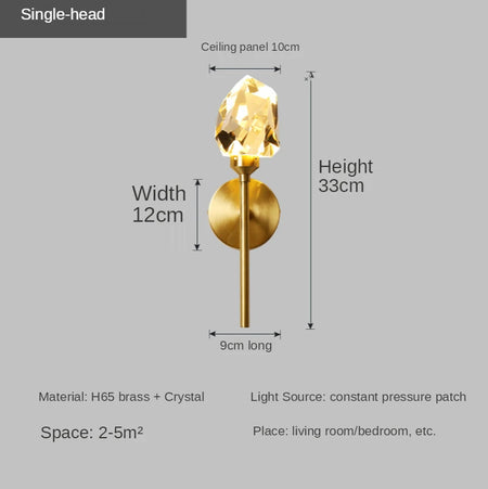 Wall Light - Modern Led Wall Lighting for Bedroom Living Room Hotel Sconce Crystal Luxury Gold SW-36210347 - SWEET-LIGHTS