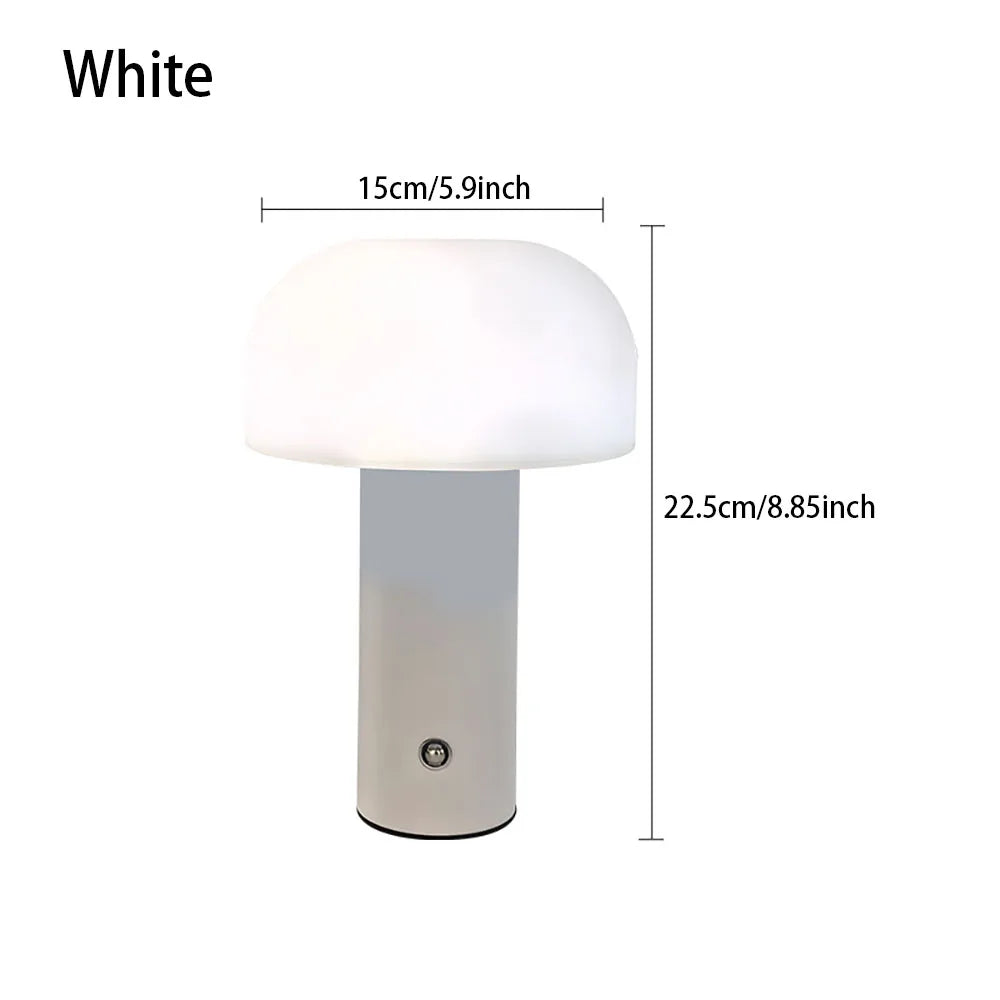 Table Lamp - New Mushroom Lamp LED Charging 3-Colored Dimming SW-36210234 - SWEET-LIGHTS