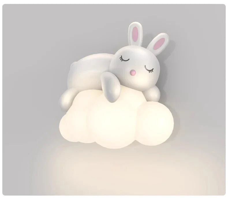 Children Lighting - White Clouds Bear Wall Lamps LED Children's Room Lamp Modern Warm Decor SW-36210345 - SWEET-LIGHTS