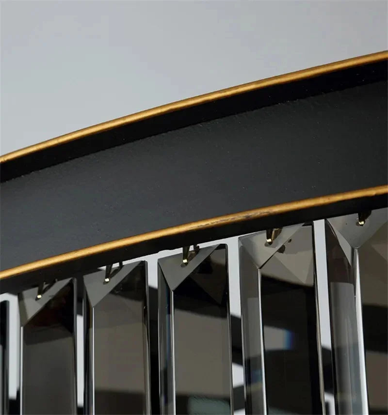 Ceiling Light - Luxury Round Modern Crystal Black E14 Lamp SW-36210478 - SWEET-LIGHTS
