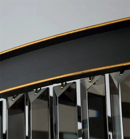 Ceiling Light - Luxury Round Modern Crystal Black E14 Lamp SW-36210478 - SWEET-LIGHTS