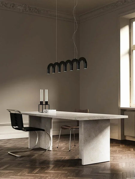 Pendant Light - Long Arch Chandelier LED Multi-color Macaron Lamp SW-36210346 - SWEET-LIGHTS
