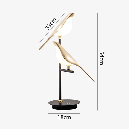 Table Lamp - Modern LED Magpie Bird Model for Indoor Reading SW-36210347 - SWEET-LIGHTS