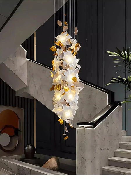 Chandelier - Loft Hanging Crystal Pendant Light for Modern Luxury Hotel Lobby Living Room SW-36210578 - SWEET-LIGHTS