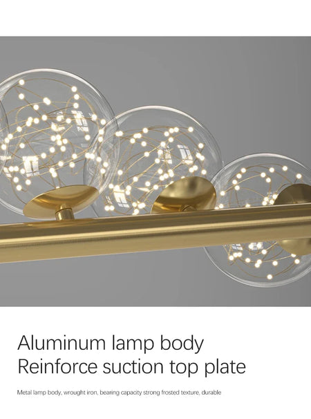 Pendant Light - Modern Led Long Ceiling Chandelier Glass Balls Dining Room Kitchen Hanging Lamp SW-36210345 - SWEET-LIGHTS