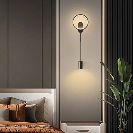 Wall Light - LED Wall Lamp Hallway Aisle Bedroom Sconce Modern Black Gold Fixture SW-36210348 - SWEET-LIGHTS