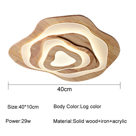 Ceiling Light - Modern Wood Led Ceiling Lamp for Living Room Bedroom Kitchen SW-36210567 - SWEET-LIGHTS
