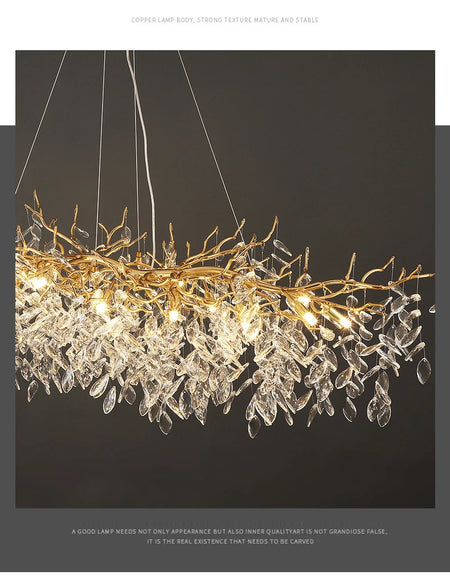 Pendant Light - French Luxury Golden Modern Branch Chandelier SW-36214678 - SWEET-LIGHTS