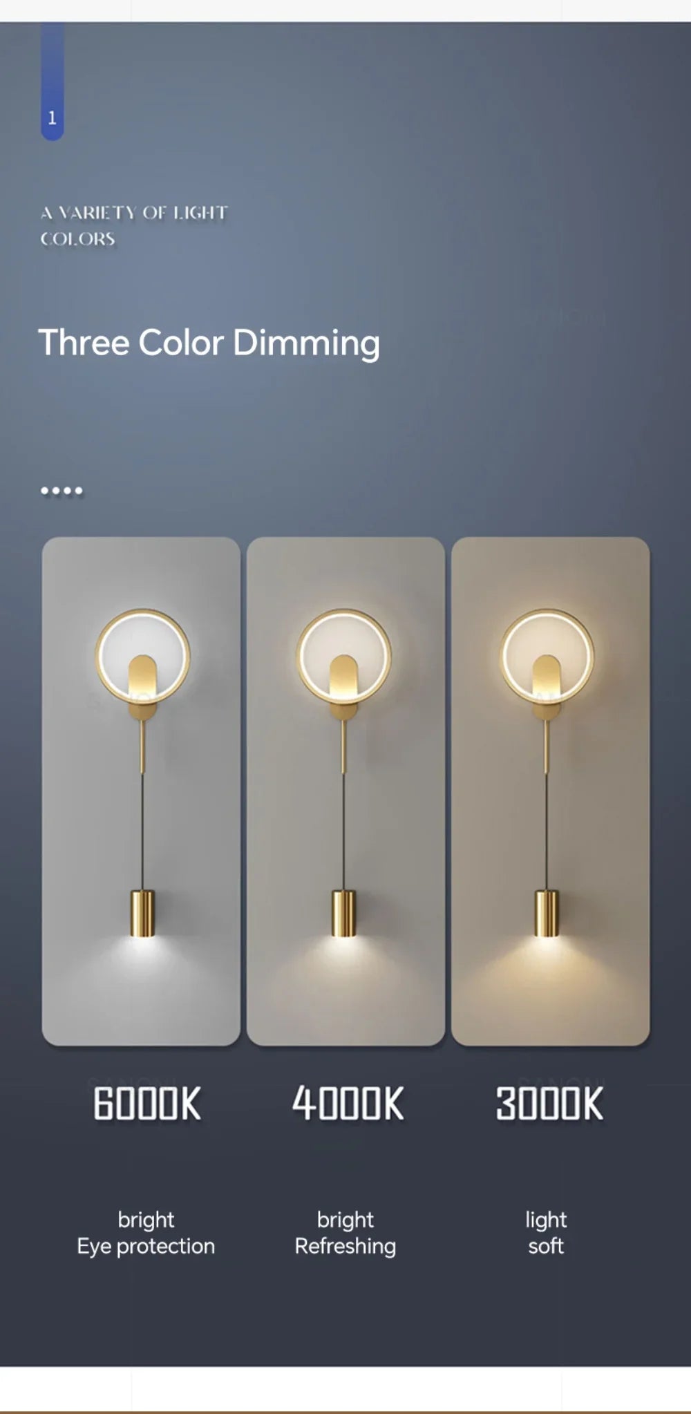 Wall Light - LED Wall Lamp Hallway Aisle Bedroom Sconce Modern Black Gold Fixture SW-36210348 - SWEET-LIGHTS