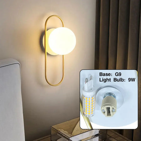 Wall Light - Interior LED Wall Lamps with G9 Bulb Black Gold SW-36210345 - SWEET-LIGHTS