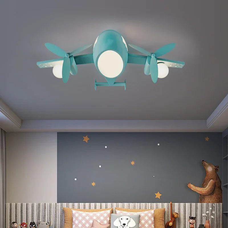 Children Lighting - Modern Minimalist Airplane Chandelier for Boys and Girls SW-36210426 - SWEET-LIGHTS