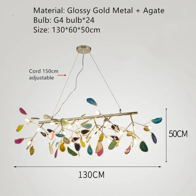 Pendant Light - Firefly Chandelier Agate Postmodern Luxury SW-36210478 - SWEET-LIGHTS