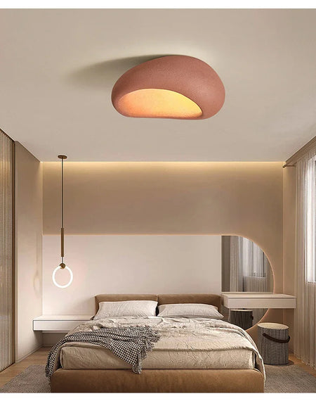 Ceiling Light - Modern Japanese Wabi Sabi Grey 45cm Lamp Coral Red SW-36210123 - SWEET-LIGHTS