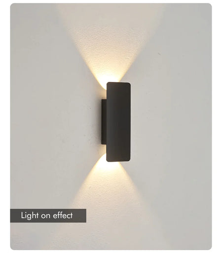 Outdoor Light - Waterproof Aluminum Wall Lamp 18W LED Black SW-36210578 - SWEET-LIGHTS