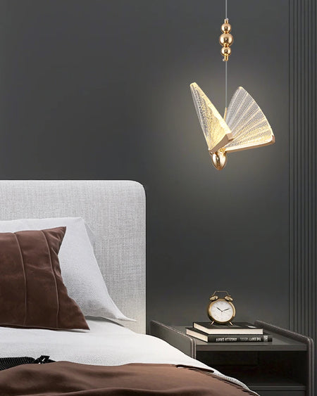 Pendant Light - Nordic Colorful Butterfly LED Pendant Lamps for Home Bedroom Living Room Indoor Golden Lighting SW-36210478 - SWEET-LIGHTS