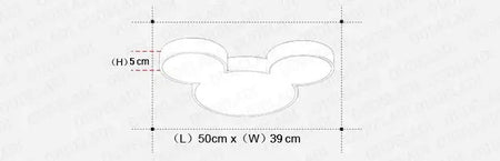Children Lighting - Nordic Macaron Mickey LED Ceiling Lamp SW-36210457 - SWEET-LIGHTS
