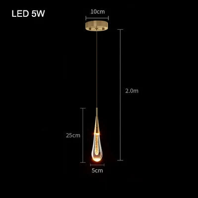 Pendant Light - Modern Bubble Crystal Indoor Hanging Lamp For Dining Room Bedroom Cafe SW-36210003 - SWEET-LIGHTS