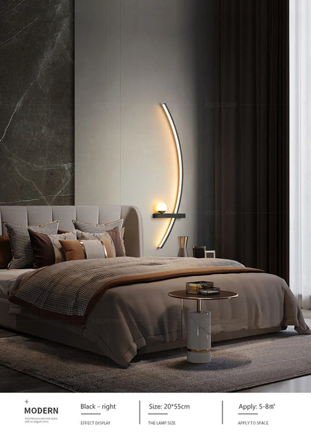 Wall Light - Bedside LED Wall Lamp Smart Remote Control Sconces Lighting for Bedroom Living Room Indoor SW-36210458 - SWEET-LIGHTS
