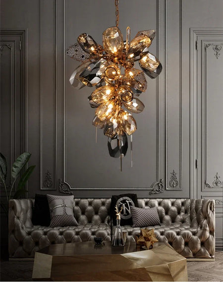 Chandelier - Modern Luxury LED Stainless Steel Crystal Pendant Light Free Bulb SW-36210789 - SWEET-LIGHTS