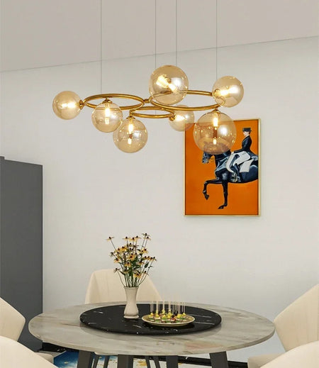 Pendant Light - Magic Beans Chandelier Smoke Grey Glass SW-36210789 - SWEET-LIGHTS