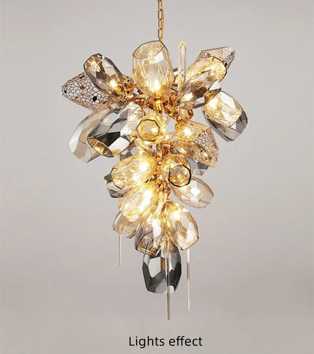 Chandelier - Modern Luxury LED Stainless Steel Crystal Pendant Light Free Bulb SW-36210789 - SWEET-LIGHTS