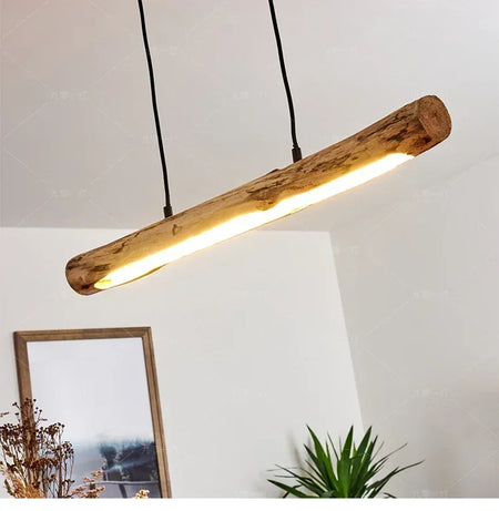 Pendant Light - Morden Style LED Minimalist Wooden Lamp Cord Adjustable SW-36210354 - SWEET-LIGHTS