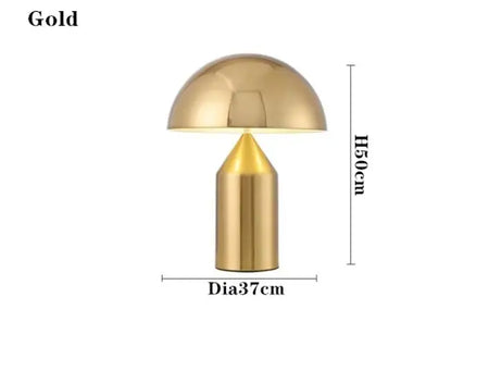 Table Lamp - Electroplating Nordic Black White Gold Mushroom LED Decor SW-36210345 - SWEET-LIGHTS