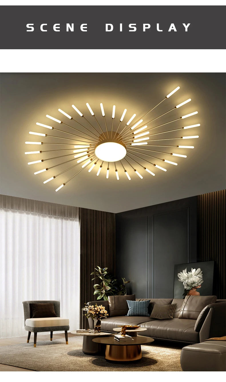 Ceiling Light - Modern Creativity Fireworks LED Chandeliers SW-36210345 - SWEET-LIGHTS