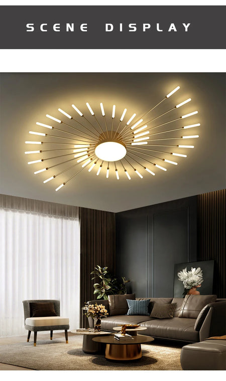 Ceiling Light - Modern Creativity Fireworks LED Chandeliers SW-36210345 - SWEET-LIGHTS