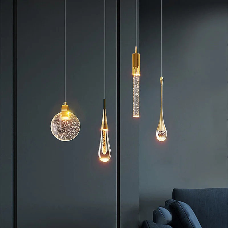 Pendant Light - Modern Bubble Crystal Indoor Hanging Lamp For Dining Room Bedroom Cafe SW-36210003 - SWEET-LIGHTS