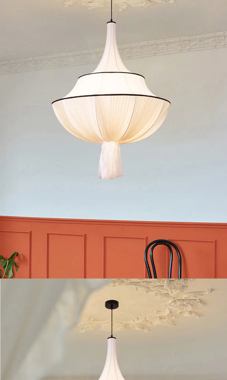 Pendant Light - Japanese Retro Wabi Sabi Cloth Chandelier Home Pendant Lights Room Decor SW-36210578 - SWEET-LIGHTS