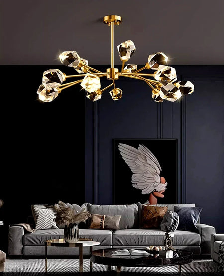 Pendant Light - Nordic All-Copper Molecular Chandelier LED SW-36210347 - SWEET-LIGHTS