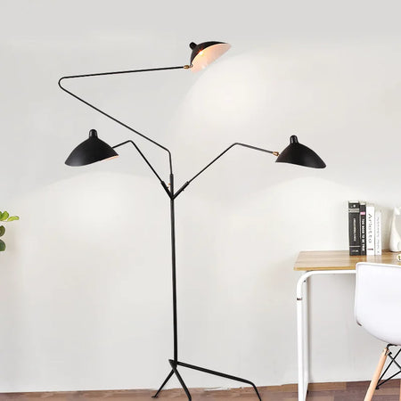 Floor Lamp - Serge Mouille 3-arm Designer Tripod LED Lamp SW-36214890 - SWEET-LIGHTS