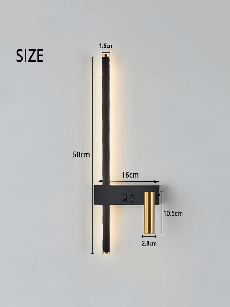 Wall Light - New Reading Minimalist Wall Lamps Bedside Switch SW-36210345 - SWEET-LIGHTS