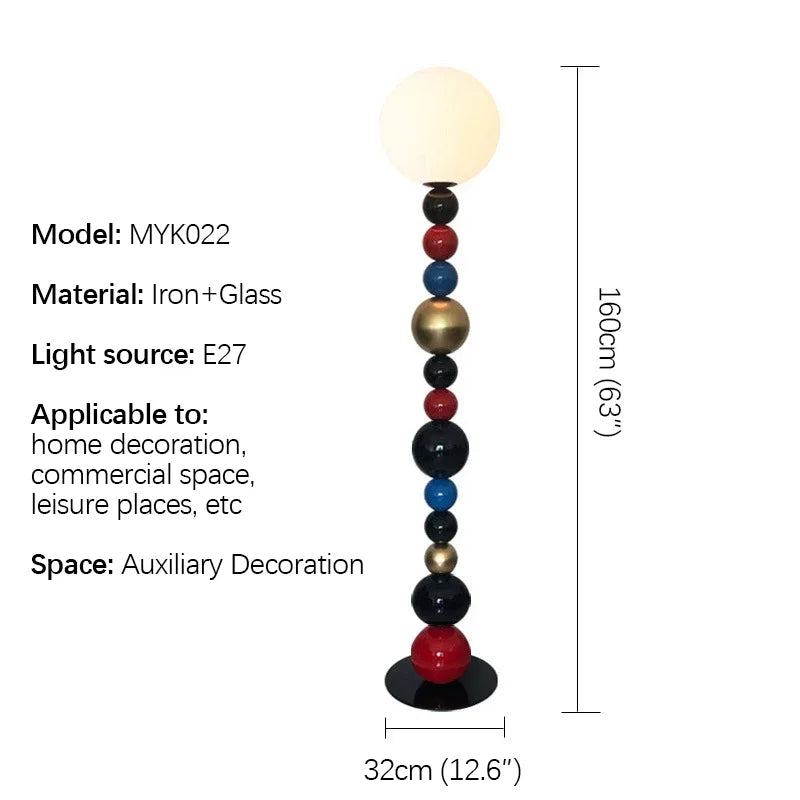Floor Lamp - BERTH Modern Colour Designer Sphere Lighting SW-36214578 - SWEET-LIGHTS