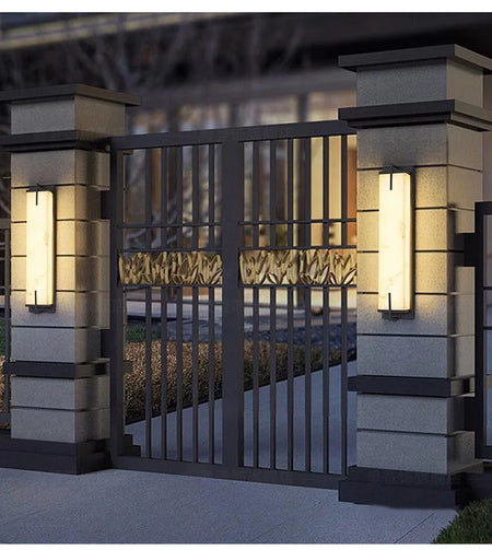 Outdoor Light - LED Lmitated Marble Wall Lamp Waterproof AC110V 220V Stainless Steel Sconce SW-36210347 - SWEET-LIGHTS