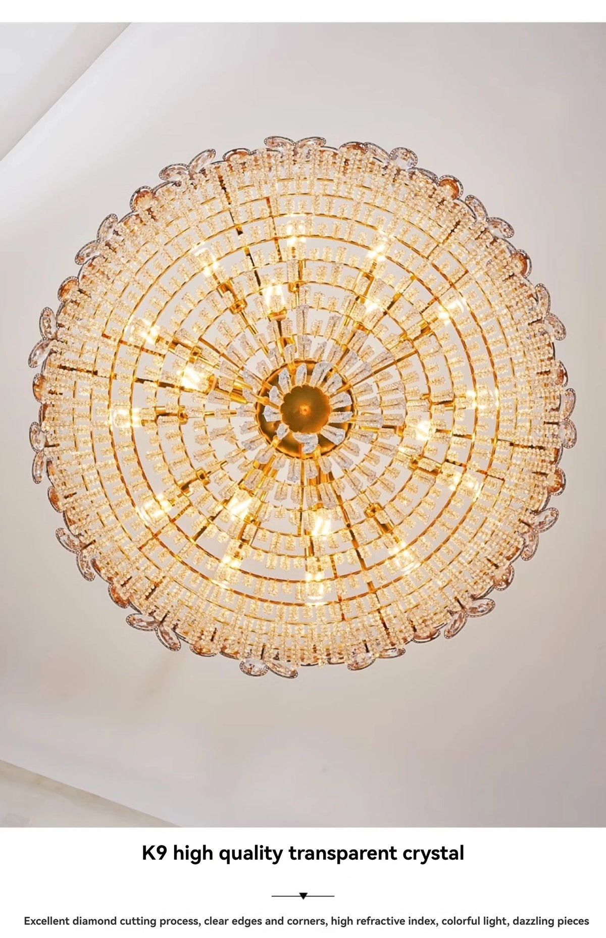 Chandelier - Modern Flower Crystal Tassel Ceiling Pendant Lights SW-36210347 - SWEET-LIGHTS