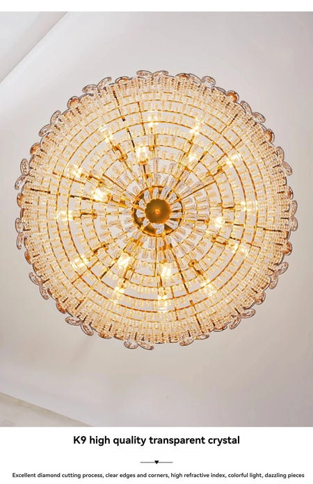Chandelier - Modern Flower Crystal Tassel Ceiling Pendant Lights SW-36210347 - SWEET-LIGHTS