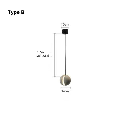 Pendant Light - Minimalist Cement Chandelier Modern Planet Moon Pendant Lights for Bedroom Dining Room Bar SW-36210458 - SWEET-LIGHTS