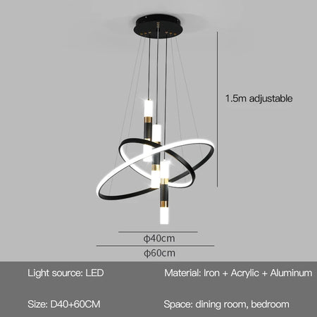 Pendant Light - Modern Round LED Chandelier Fixture for Home Decor SW-36210467 - SWEET-LIGHTS
