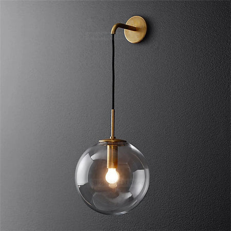 Wall Light - Nordic Modern Vintage Wall Lamps LED Glass Ball Mirror Bedroom Living Room Light Fixtures SW-36210345 - SWEET-LIGHTS