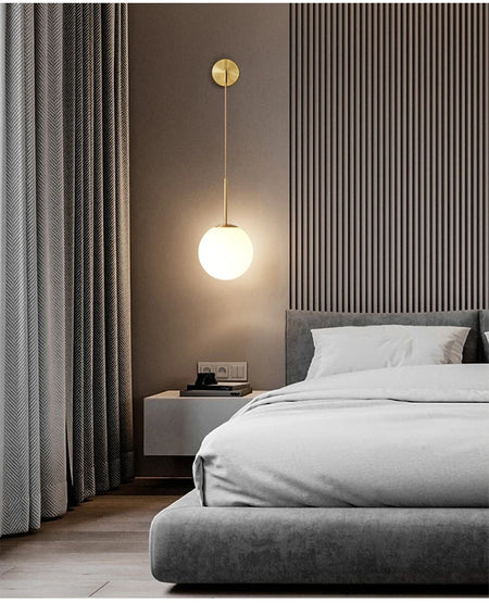 Wall Light - Nordic 2.4G Remote Control Dimming Black/Gold Lamp SW-36210345 - SWEET-LIGHTS