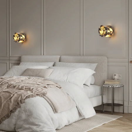 Wall Light - Cylindrical Marble Natural Stone Wall Lamp LED Sconce SW-36210456 - SWEET-LIGHTS