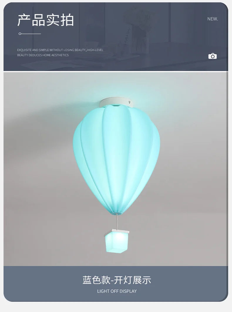 Children Lighting - Cartoon Ceiling Light Hot Air Balloon Lamp SW-36210347 - SWEET-LIGHTS
