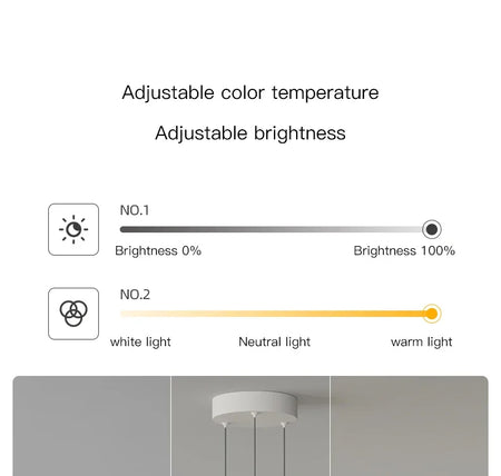 Pendant Light - Modern Minimalist Led Pendant Lamp For Living Room Bedroom Dining Kitchen Black Ring Chandelier SW-36210347 - SWEET-LIGHTS