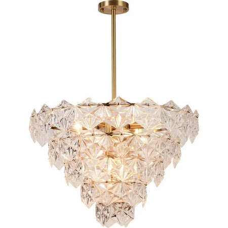 Chandelier - Modern Snow Glass Luxury for High-End Villa SW-36210478 - SWEET-LIGHTS