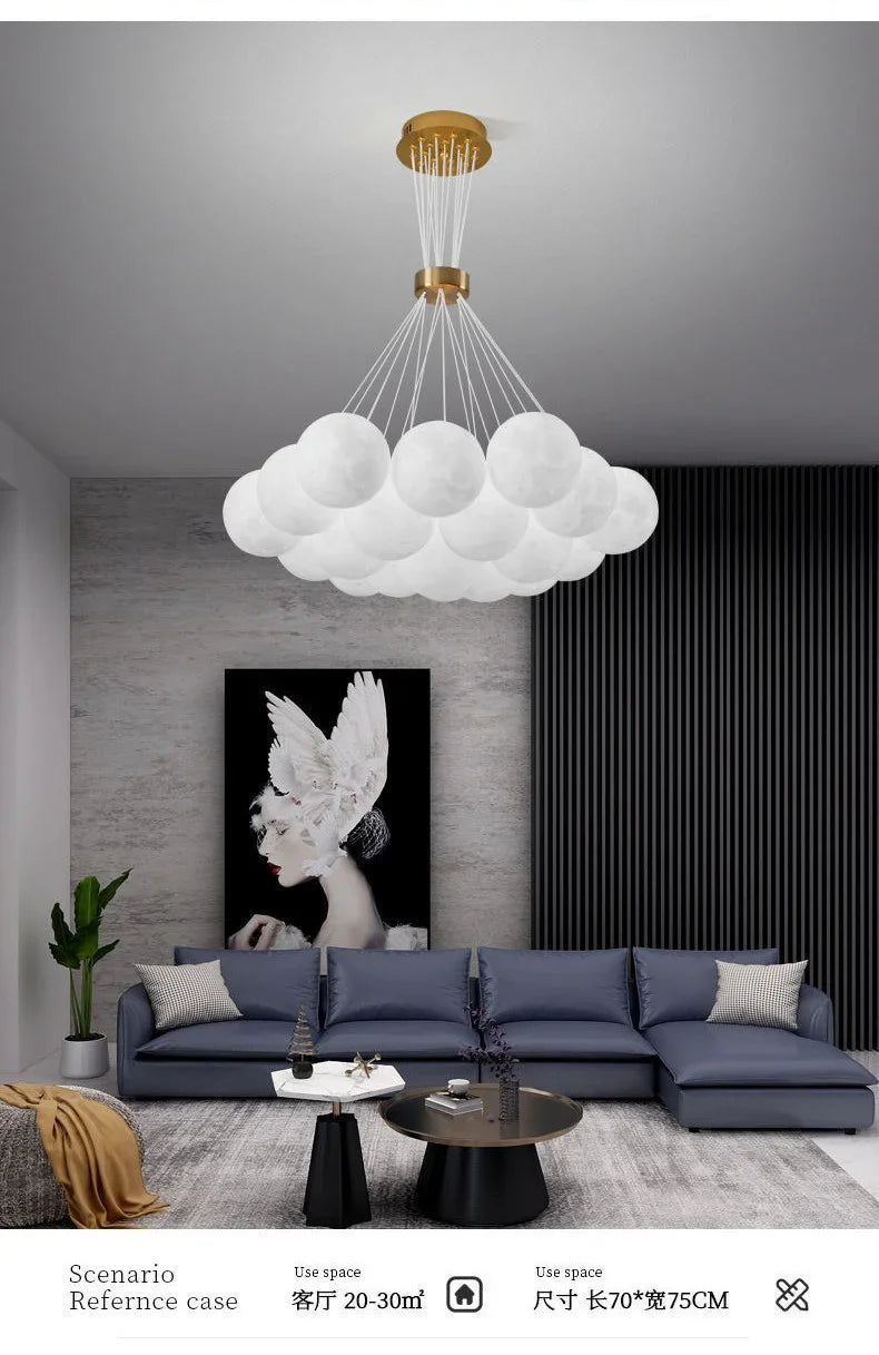 Children Lighting - Creative Moon Ceiling Chandelier Indoor Lamp SW-36210345 - SWEET-LIGHTS