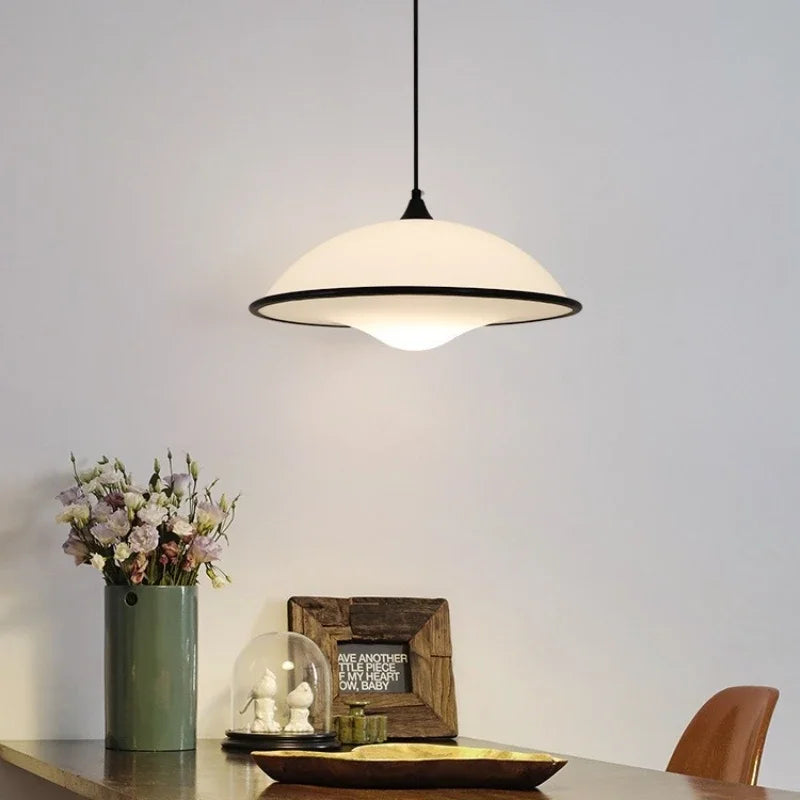 Pendant Light - Denmark Black Side White Acrylic Pendant Lamp For Dining Room Island Suspension Chandelier SW-36210843 - SWEET-LIGHTS
