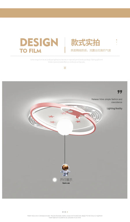 Children Lighting - Modern Astronaut Led Ceiling Lights Chandelier for Kids Room SW-36210435 - SWEET-LIGHTS